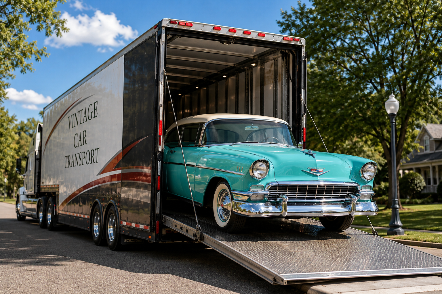Enclosed car shipping services for classic luxury and specialty vehicles