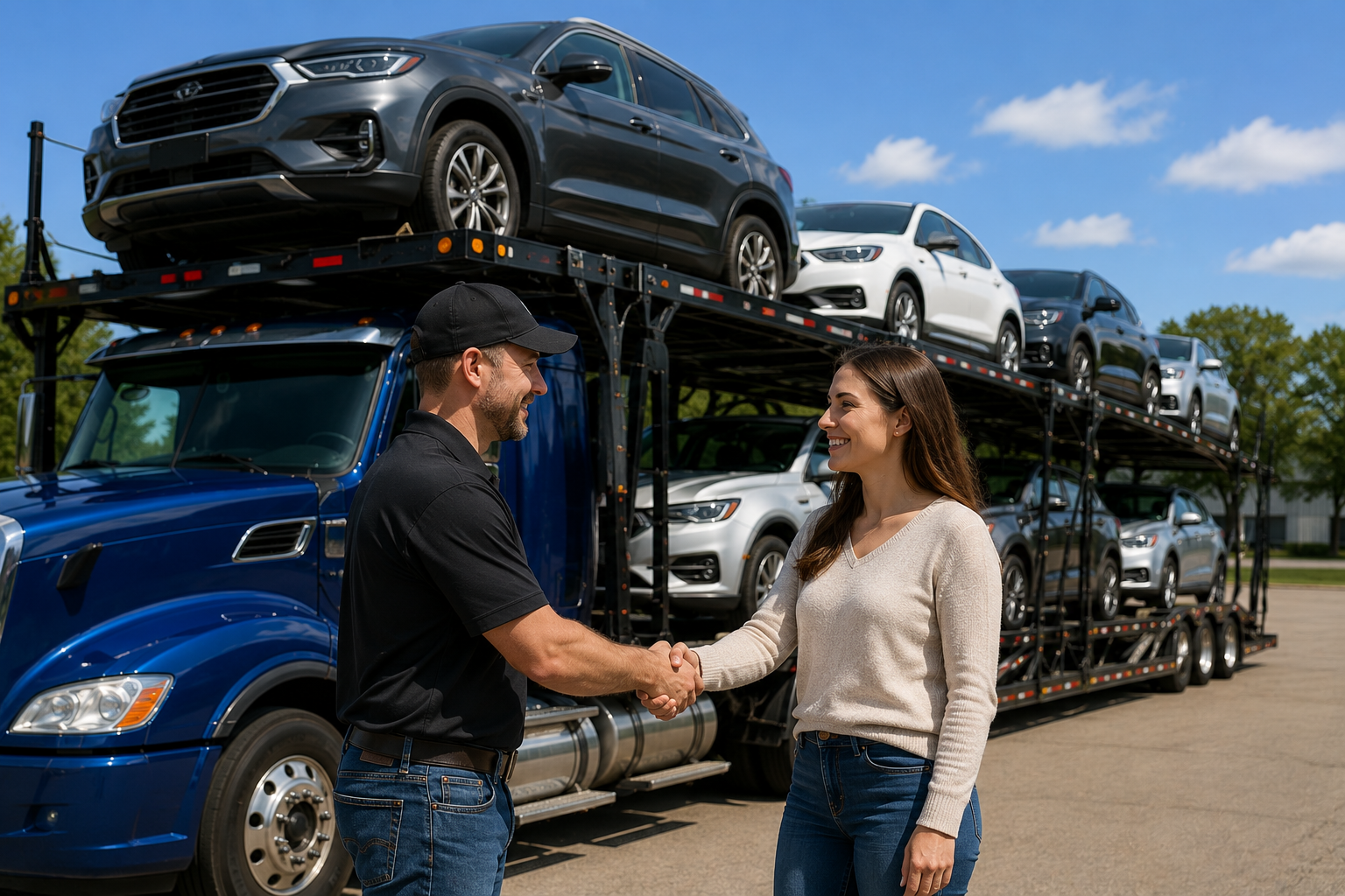 Private seller vehicle shipping services