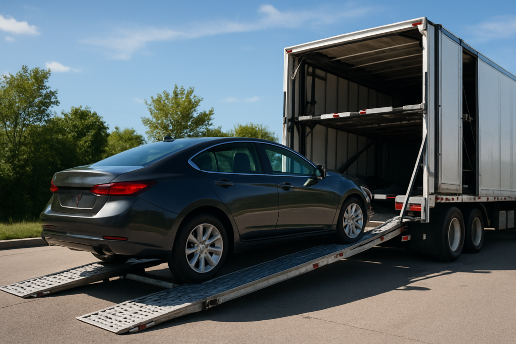 Professional loading by auto transport companies