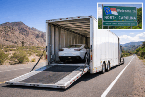 Enclosed Vehicle Shipping Arizona to North Carolina  