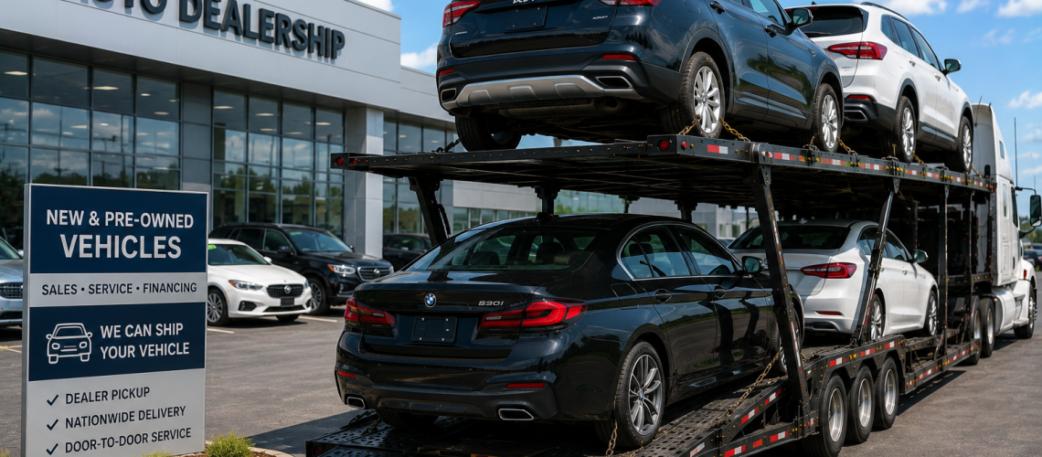 Online car purchase ready for a vehicle shipping quote