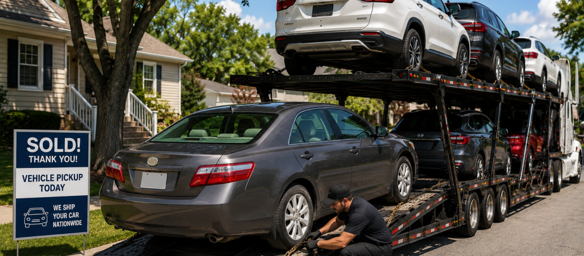 Private seller vehicle prepared for a shipping quote