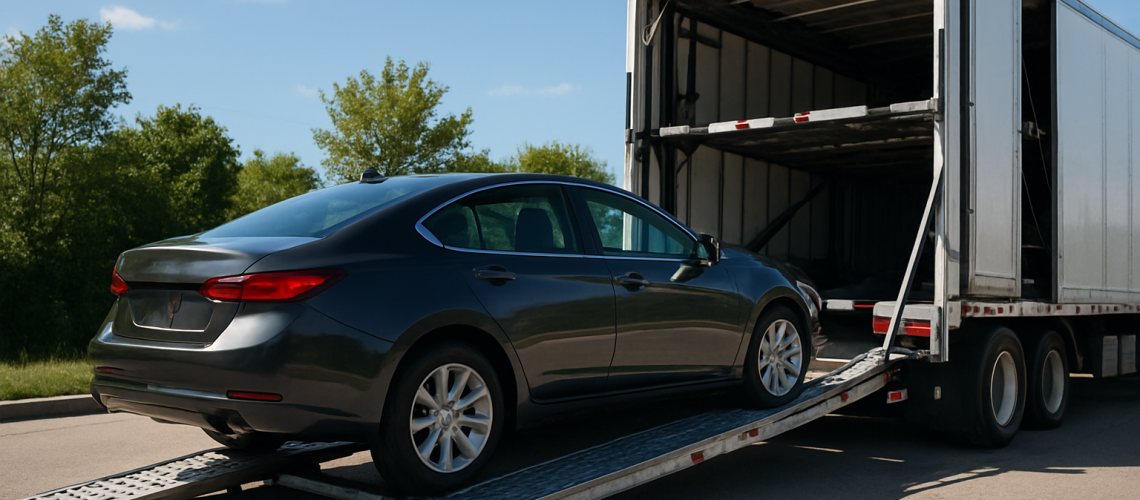 Professional loading by auto transport companies