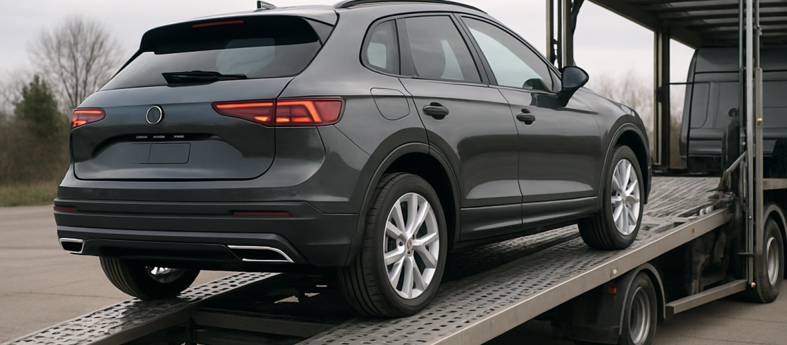 Efficient car transport service with vehicle loading