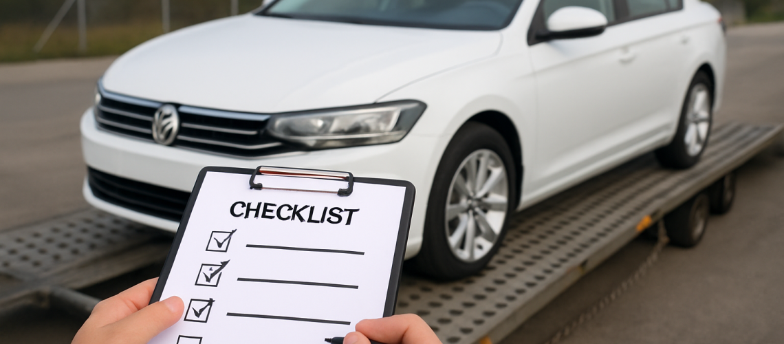 How to prepare your car for transport with checklist