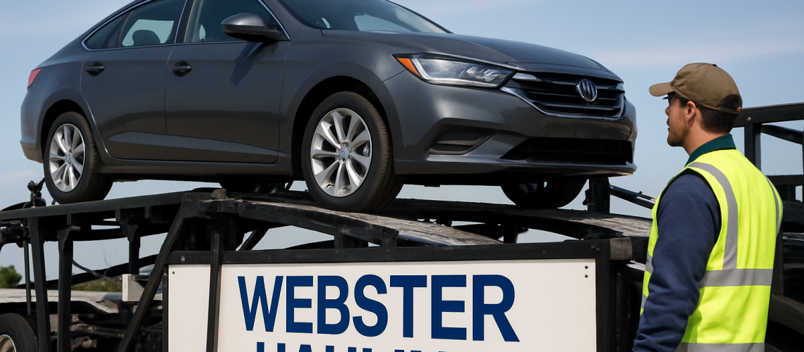 Webster Hauling car shipping service ensuring safe vehicle transport