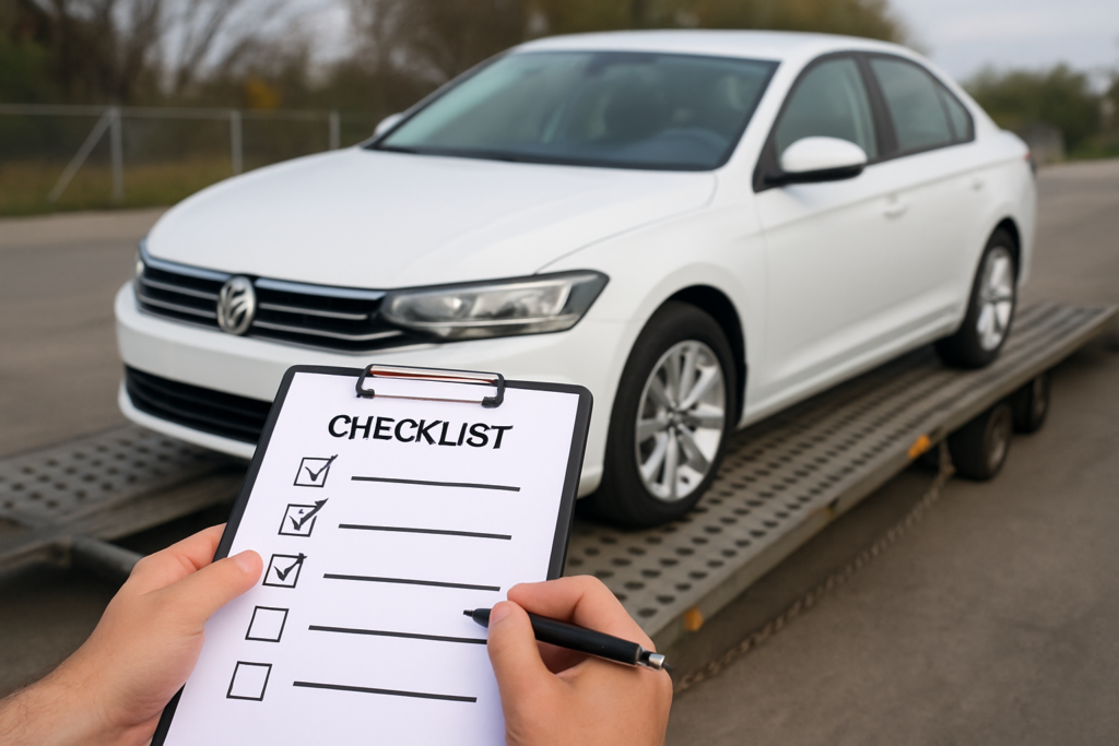 How to prepare your car for transport with checklist
