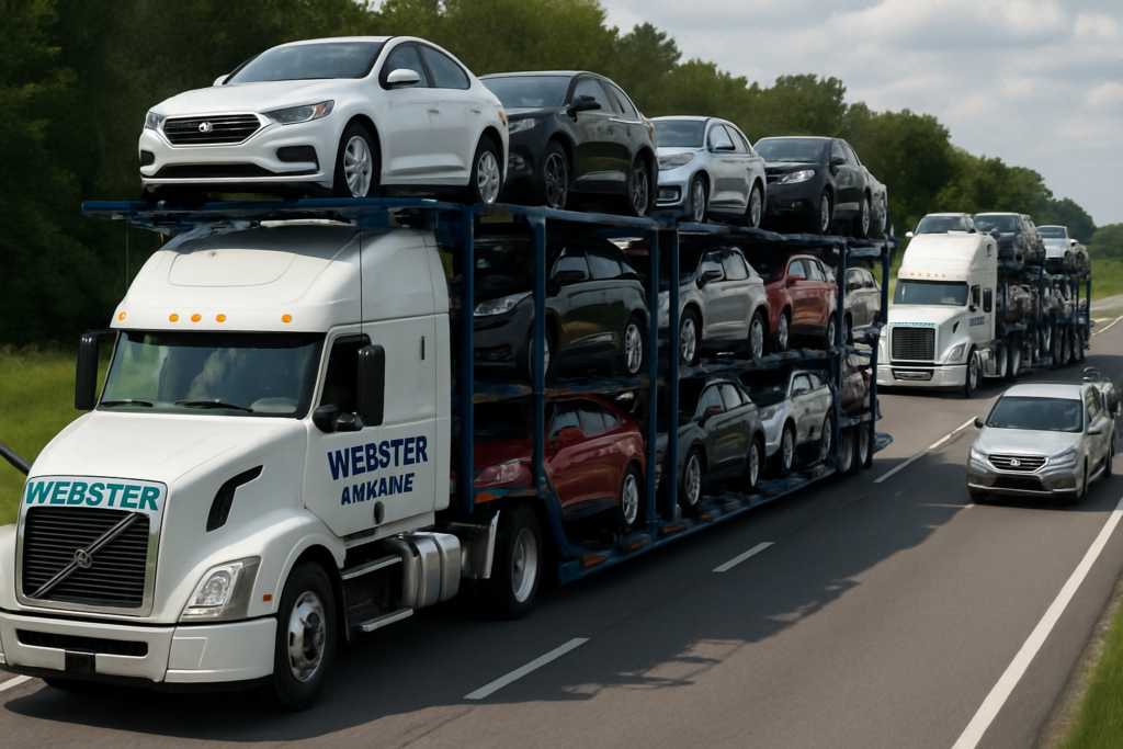 Webster Hauling ensures safe car transport with reliable service